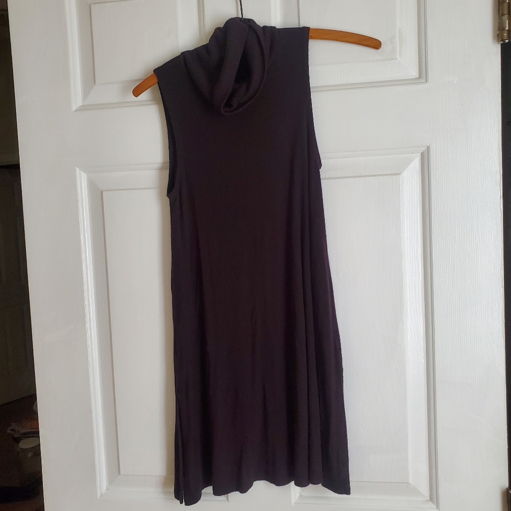 Anthropologie Sleeveless Turtle Tank Drapey Knit XS